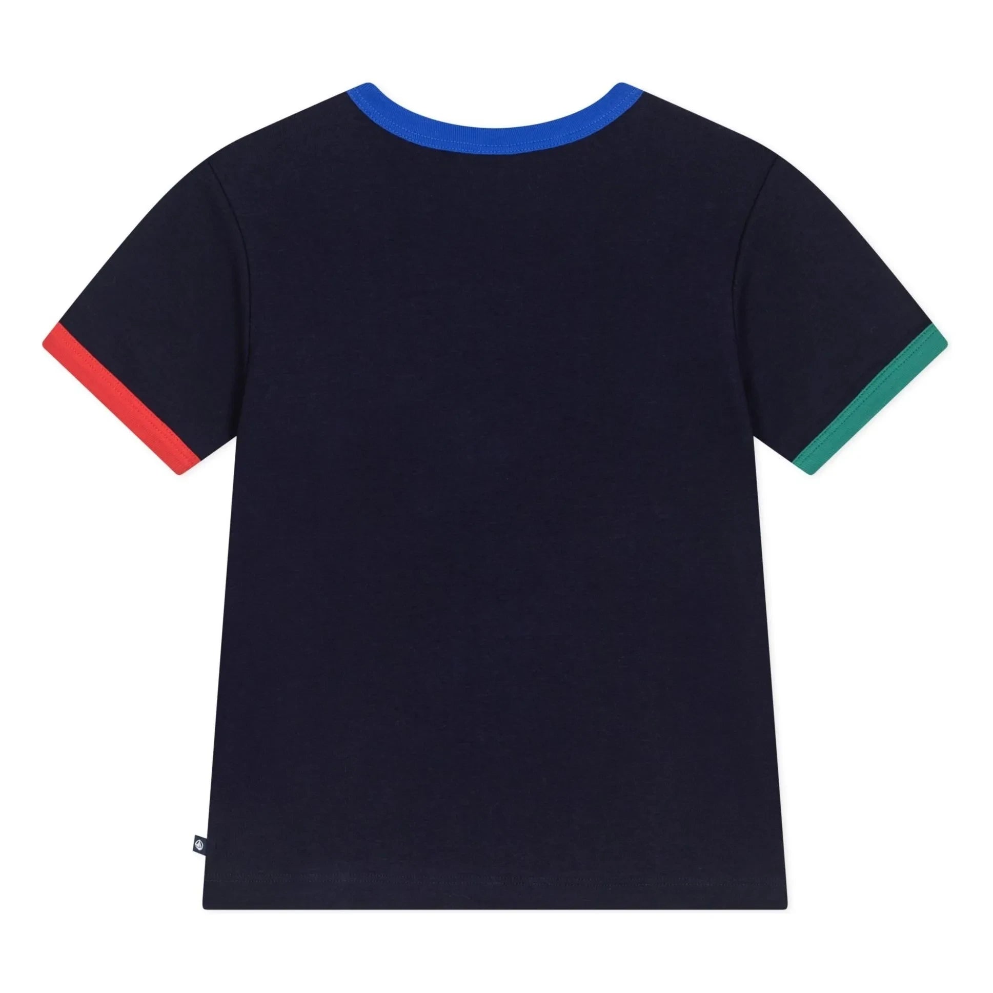 Petit Bateau - Color Block Loose T-Shirt | Navy Blue