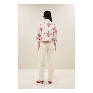 By Bar - Isla Ikat Cotton Jacket | Ecru