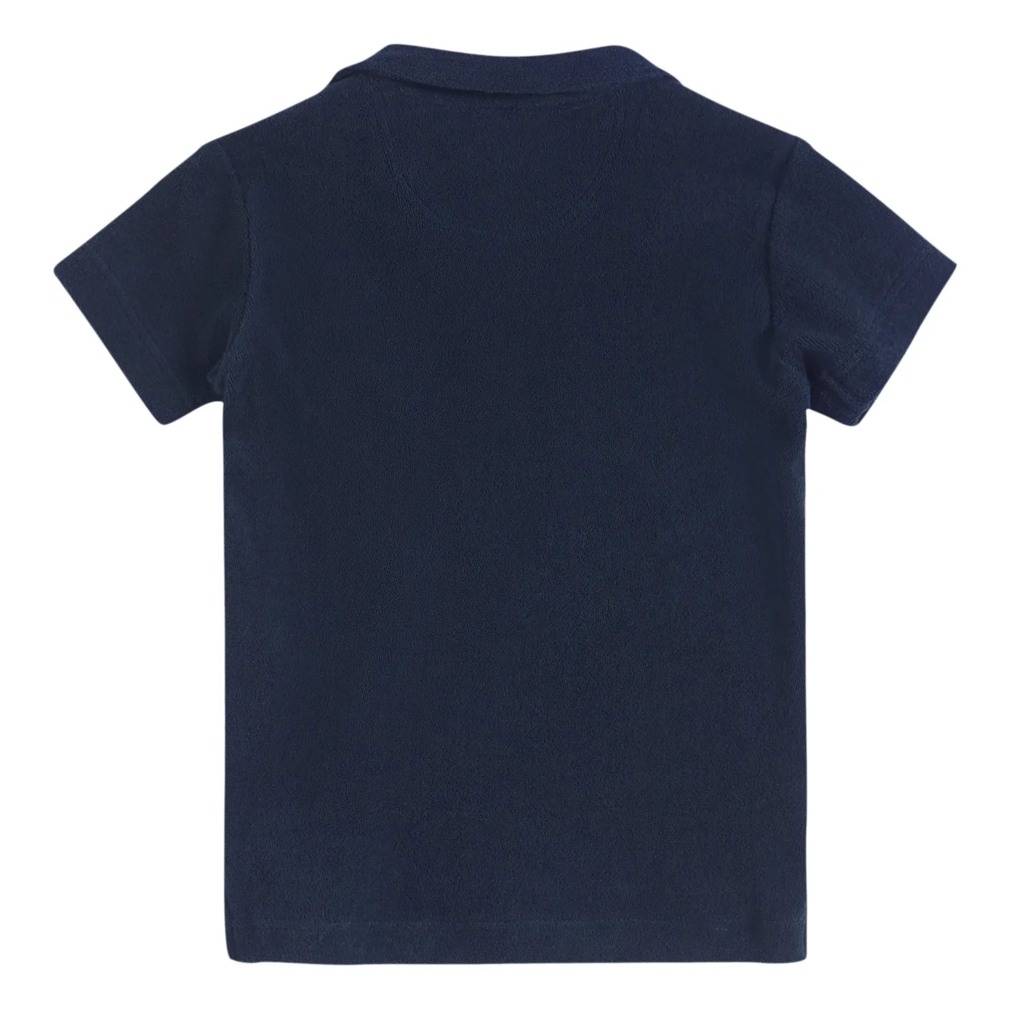 OAS - Terry Cloth Polo Shirt | Navy Blue