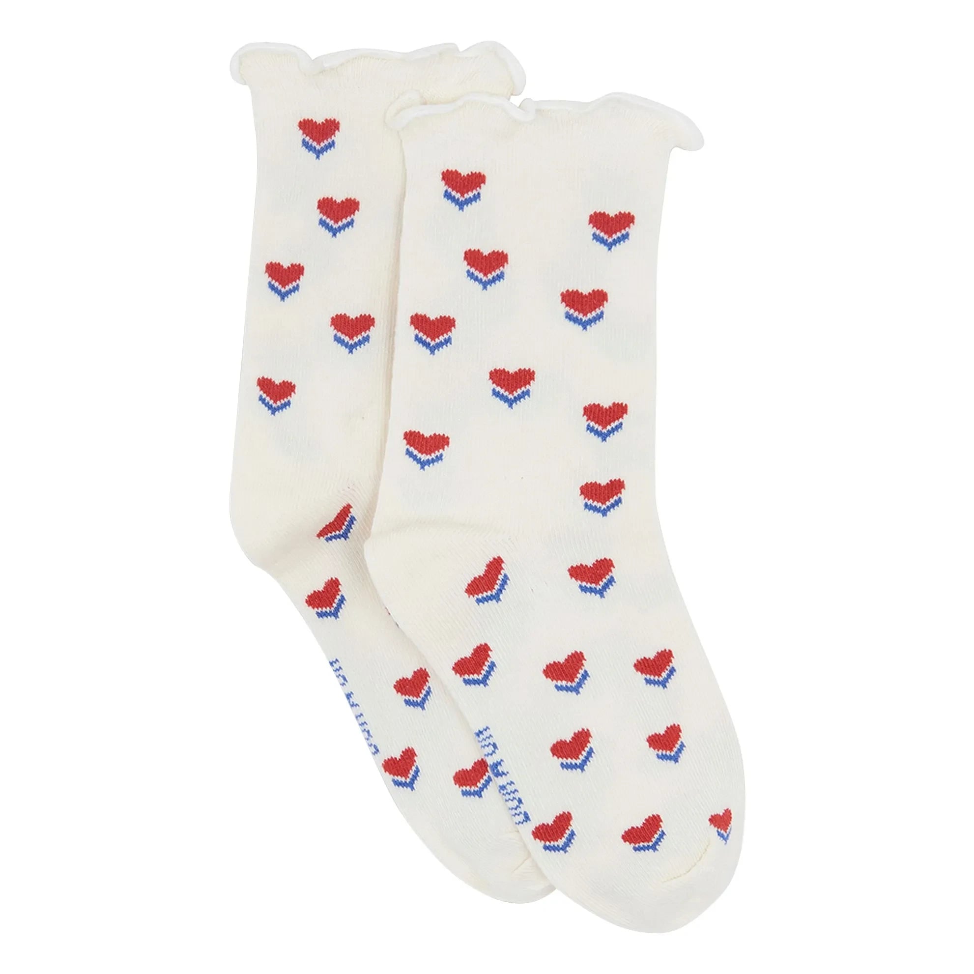 Bonton - Mini Heart Socks | Ivory