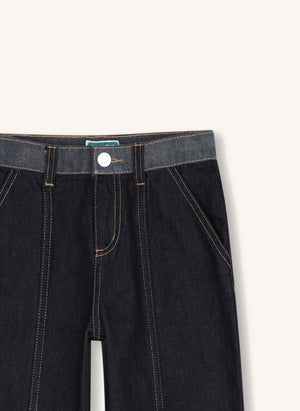 Kenzo - Jean Geniş Paça | Koyu Mavi