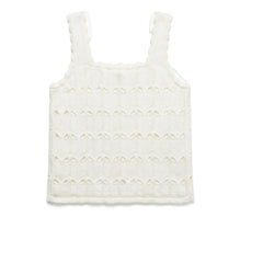 Zimmermann - Openwork Mesh Top | White