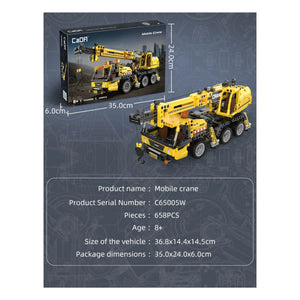 Cada - Crane Construction Set - 658 Pieces