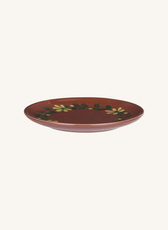 Madam Stoltz - Hand-Painted Stoneware Plate | Red