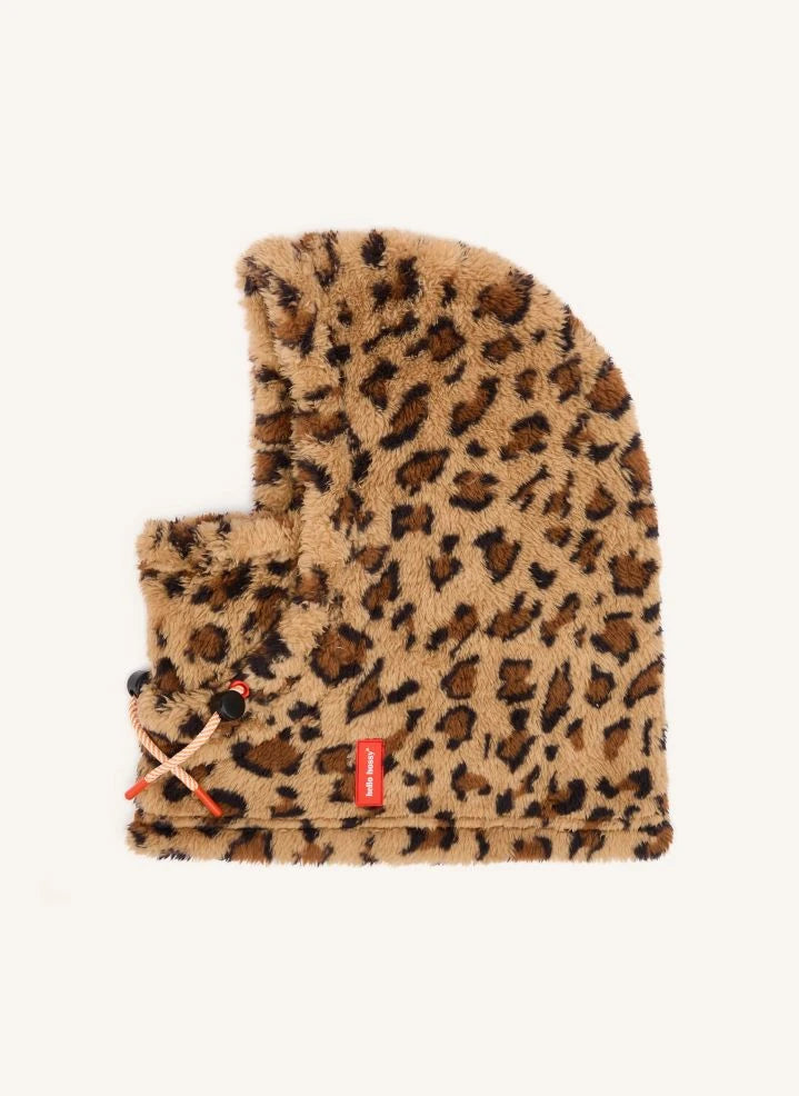 Hello Hossy - Warmy Leopard balaclava | Beige