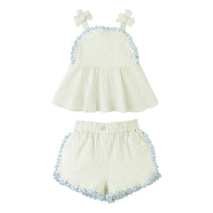 Gingersnaps - Isabel Striped Top and Shorts Set | Blue