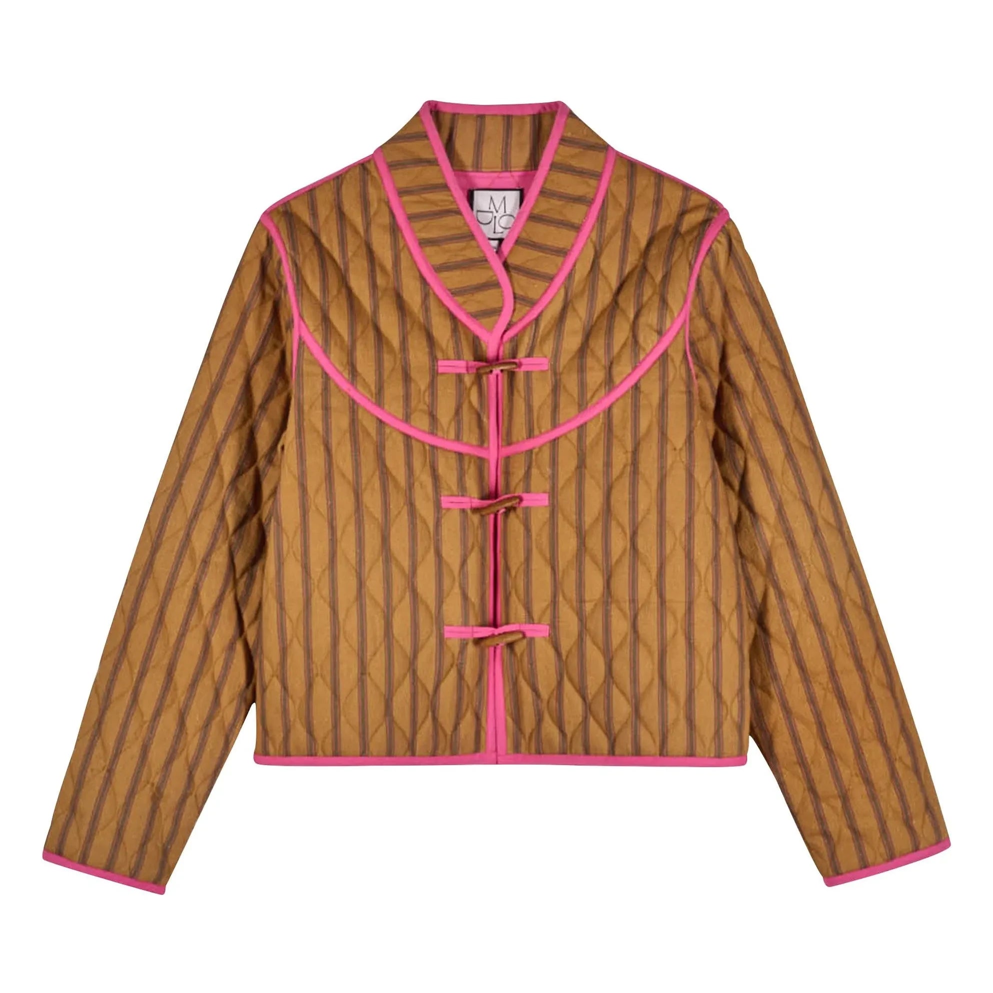 Maria de la Orden - Jupiter Cotton Striped Jacket | Mustard