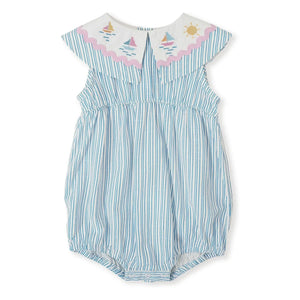 Goldie + Ace - Blue Striped Sailor Jumpsuit