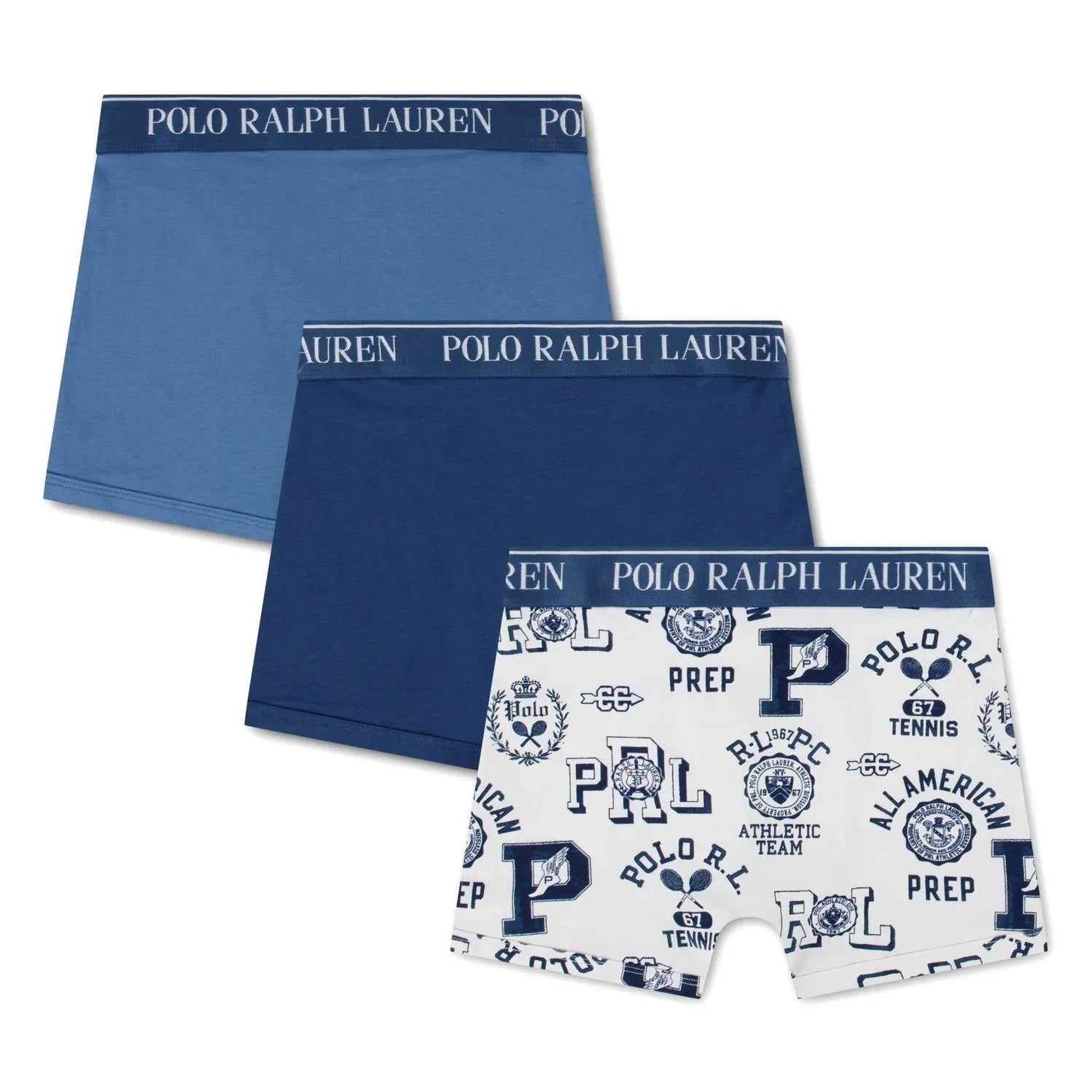Ralph Lauren - 3’lü Polo Ralph Lauren Boxer Şort Seti | Beyaz