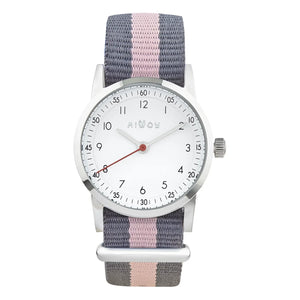 Millow - Blossom Watch Çizgili Bileklik | Açık Pembe