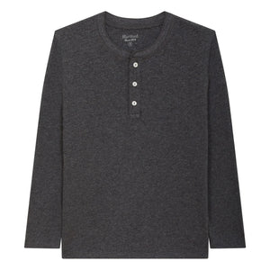 Hartford - Henley T-Shirt | Dark Gray