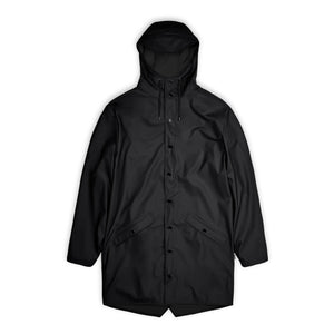 Rains - Unisex Long Waterproof Wax Coat | Black