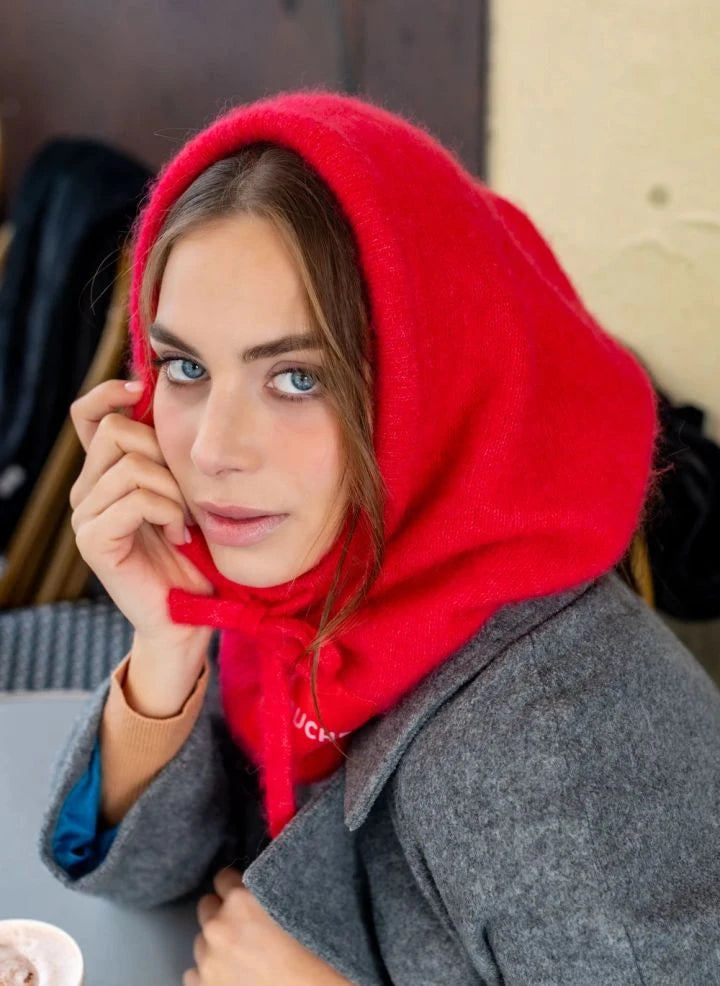 K'puche - Kim Alpaca Hooded Sweatshirt | Red