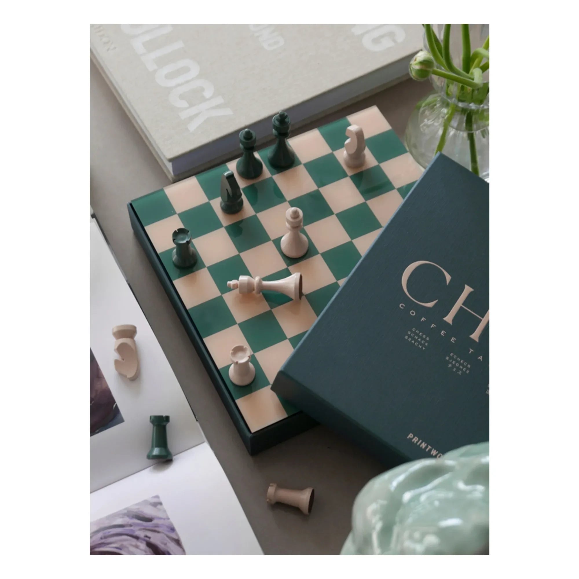 PrintWorks - Chess Set | Dark Green