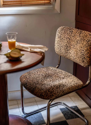 The Socialite Family - Classica Chair, Roseanna x The Socialite Family Leopard Pattern Jacquard Velvet | Leopard