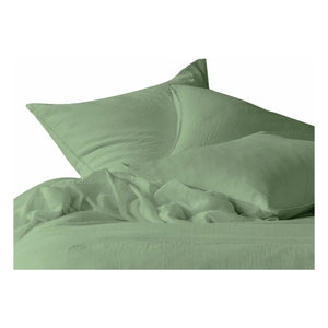 Haomy - Almond Green Cotton Voile Pillowcase