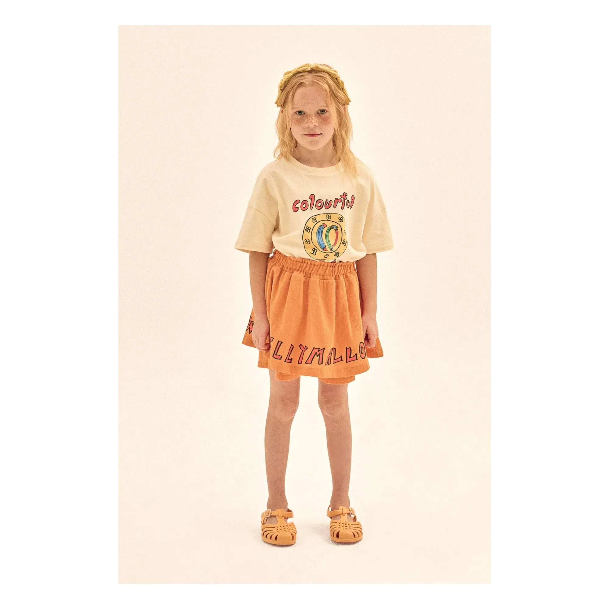 Jelly Mallow - Colorful Plate T-Shirt | Ivory