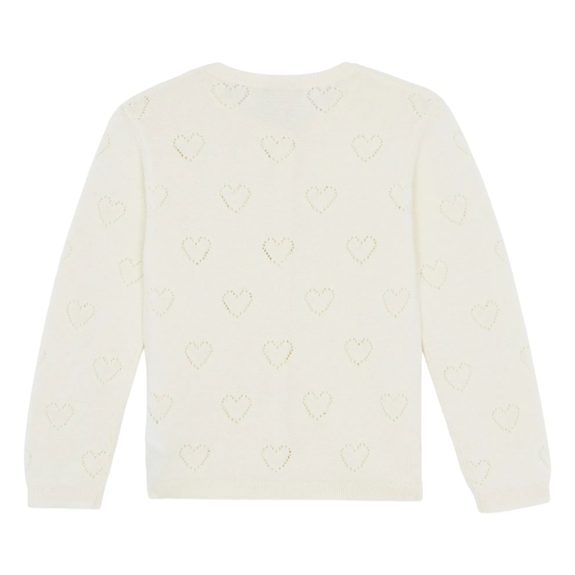 Bonton - Lilou Hearts hırka | Ekru