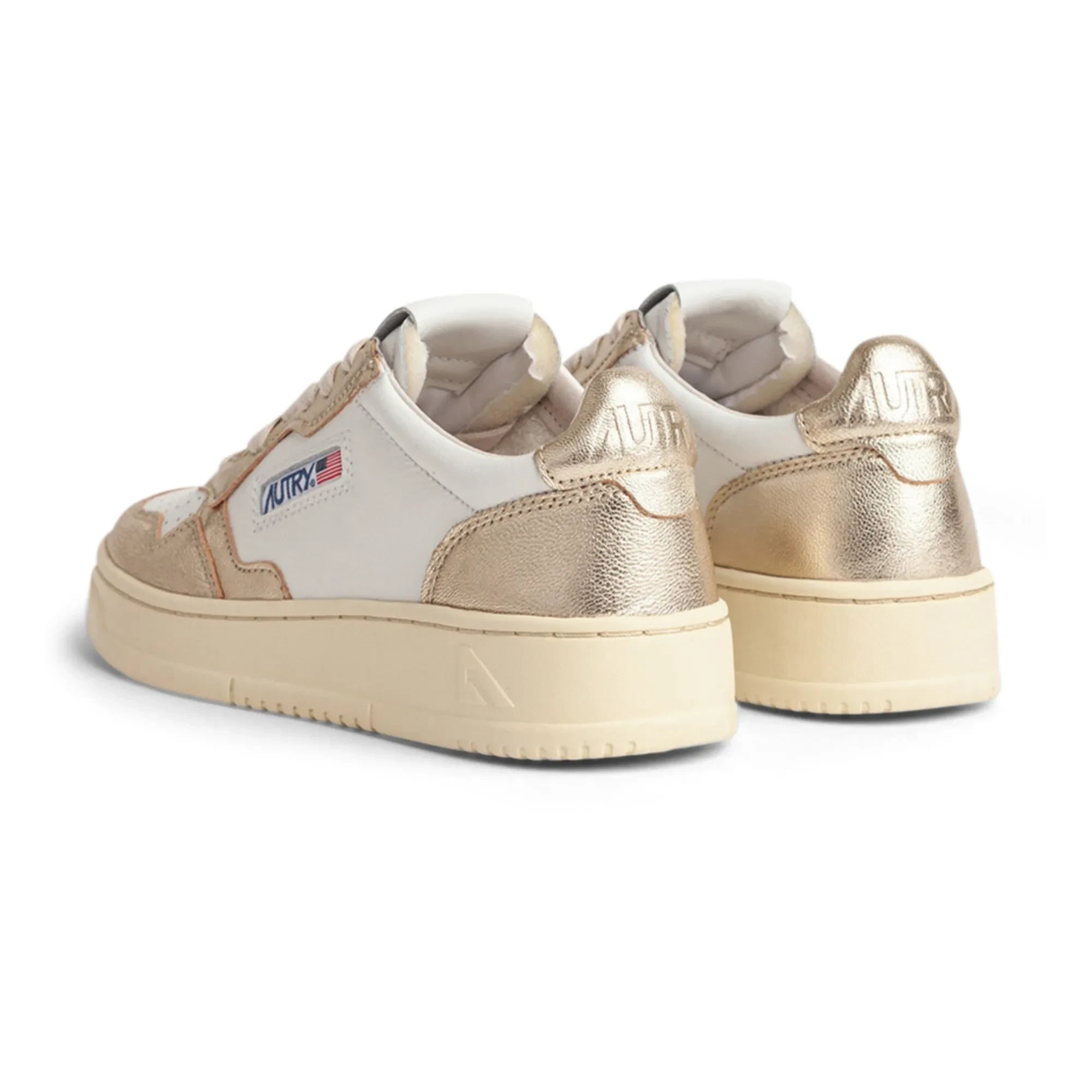 Autry - Medalist Low Bicolor Sneakers | Champagne