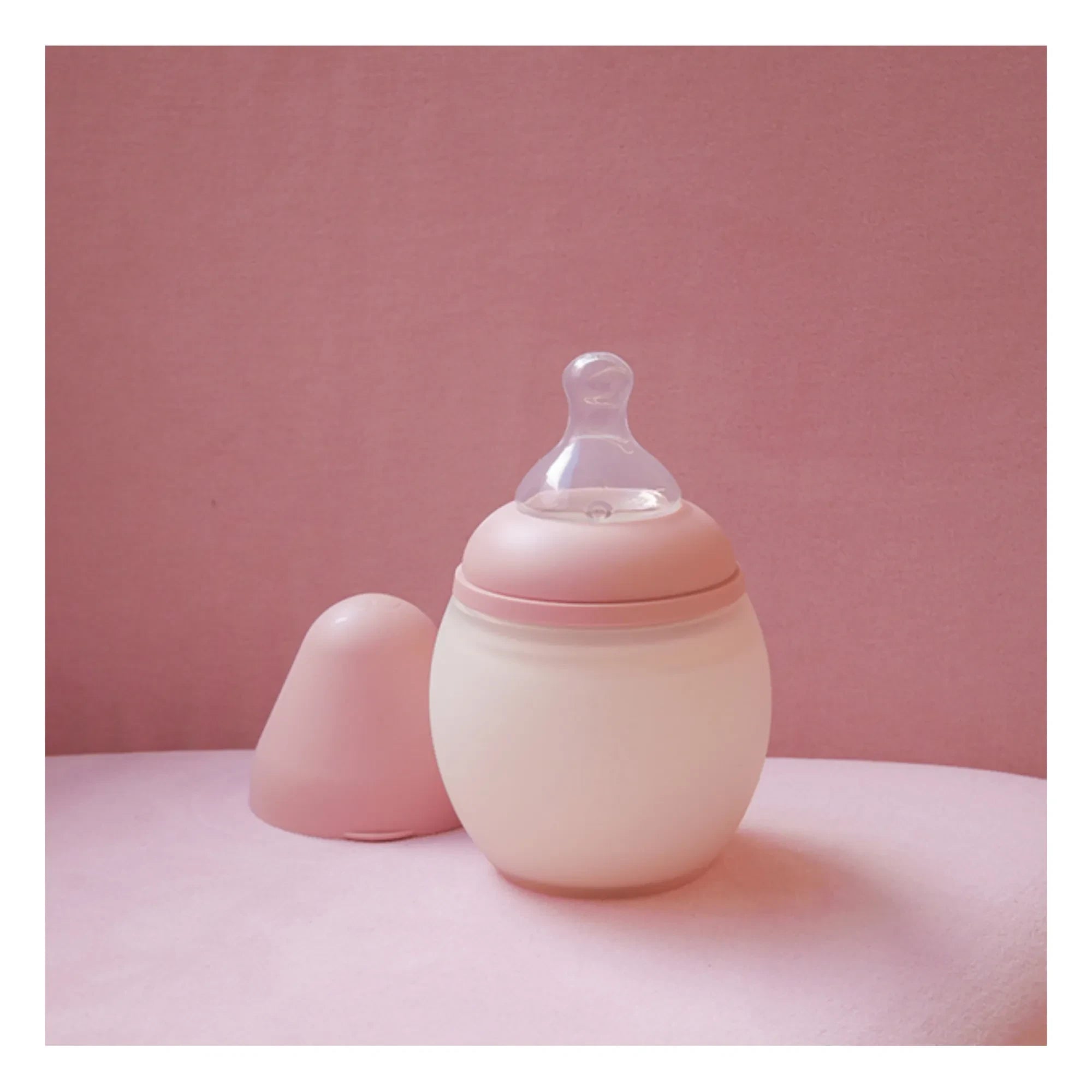 Elhée - Ortodontik Emzikli Medikal Silikon Biberon | Blush