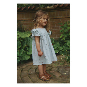 Konges Sløjd - Coco Cerises Organic Cotton Dress | Light blue