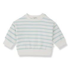 1+ in the family - Striped Marroig sweatshirt | Almond green