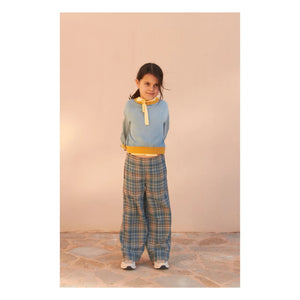 Longlivethequeen - Check Wide-Leg Pants | Blue