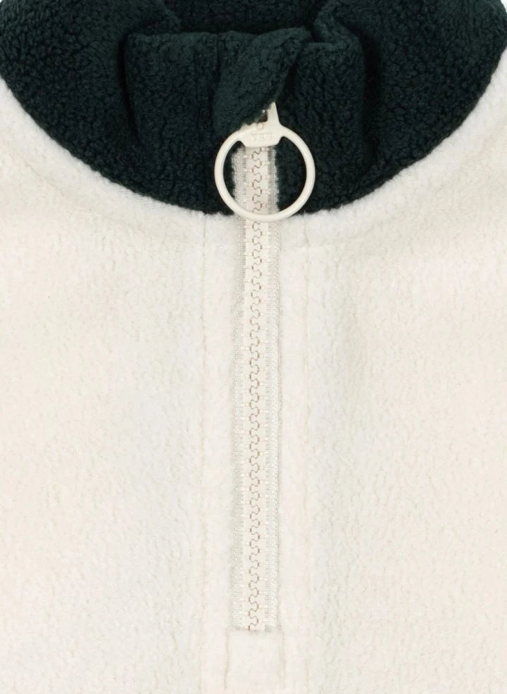 Konges Sløjd - Geri Dönüştürülmüş Elyaflardan Üretilmiş Tavi Fermuarlı Sweatshirt | Yeşil