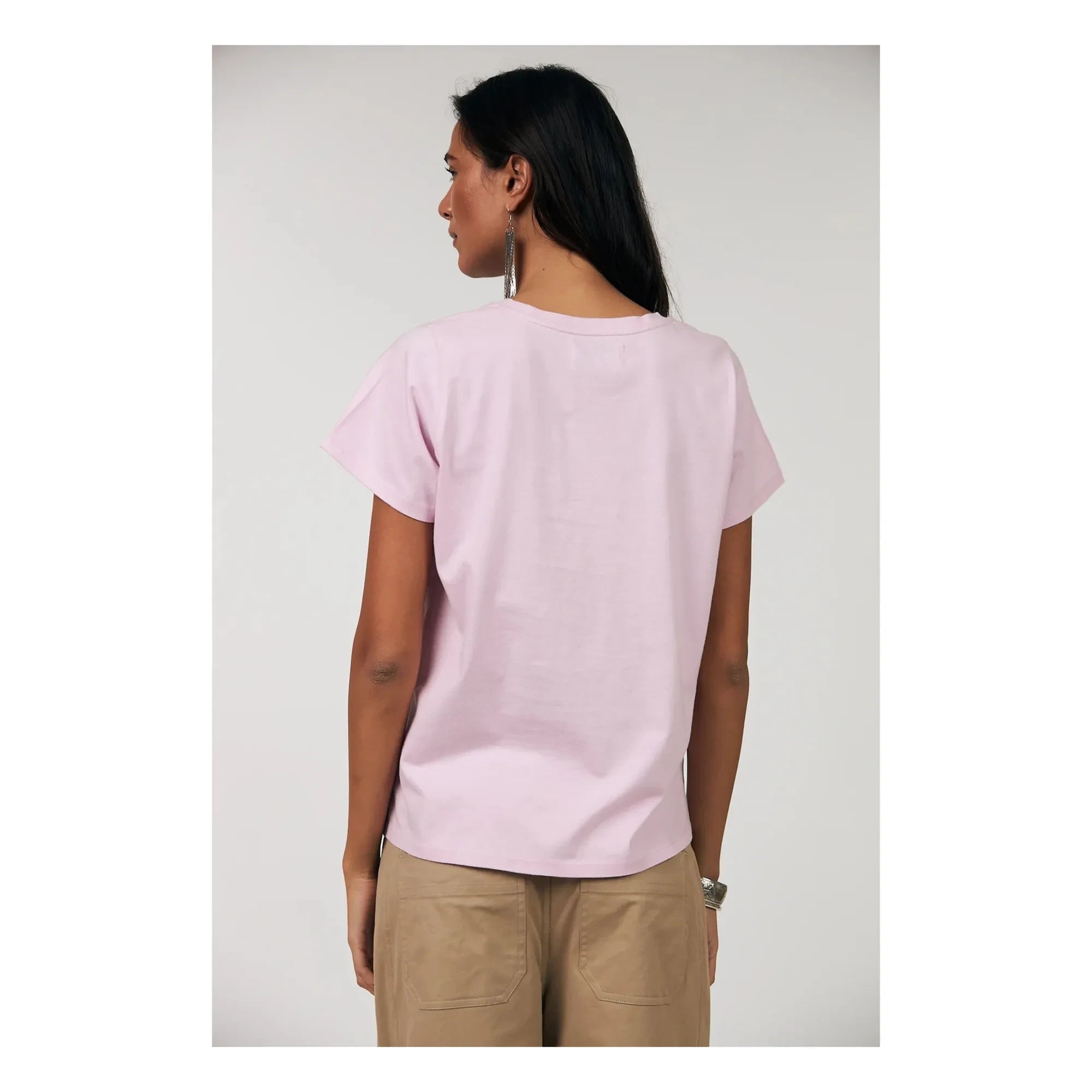 Lollys Laundry - Roma Lobster Cotton T-Shirt | Pink