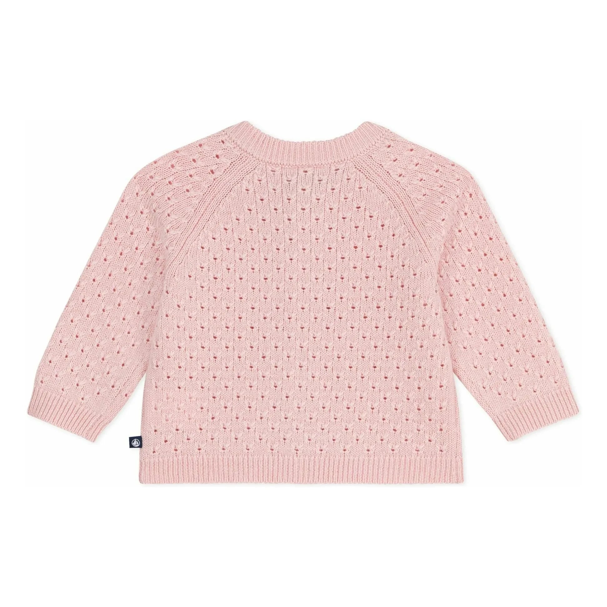 Petit Bateau - Light Pink Wool Cardigan