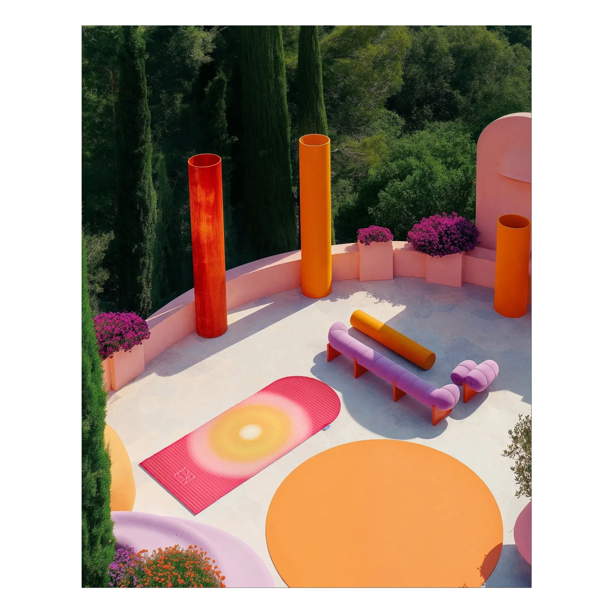 Hercule Studio - Archy Uchronia Summer Exercise Mat | Rouge Brun