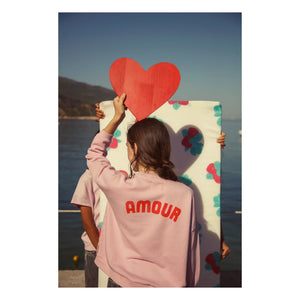 Piupiuchick - Organik Pamuklu Love Sweat | Pembe
