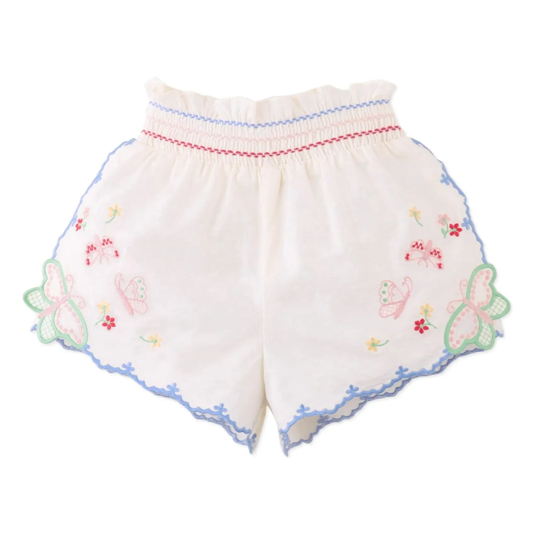 Gingersnaps - Jisoo Embroidered Baby Shorts | White