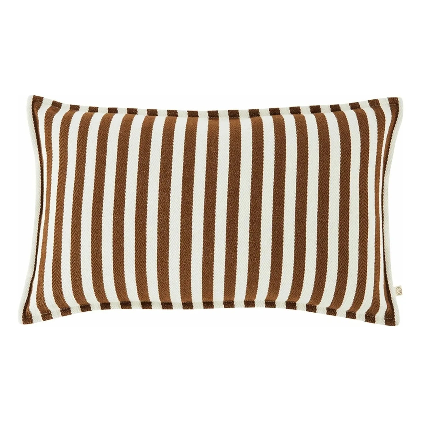 Gabrielle Paris - Cotton Striped Cushion Cover | Mocha