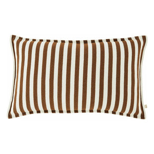 Gabrielle Paris - Cotton Striped Cushion Cover | Mocha