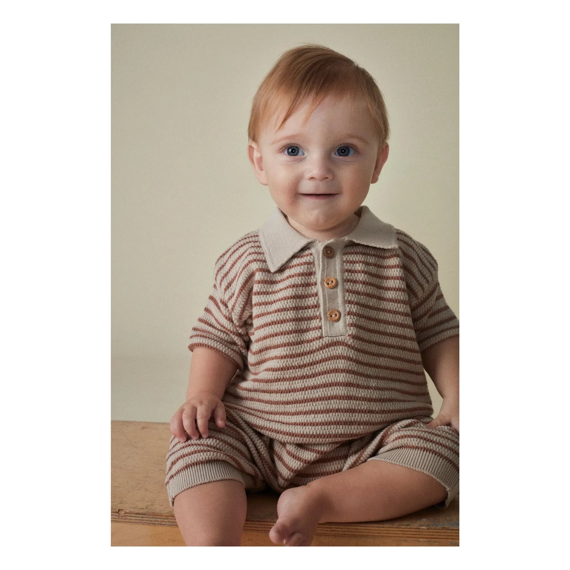 Coco au Lait - Organic Cotton Polo T-Shirt | Beige