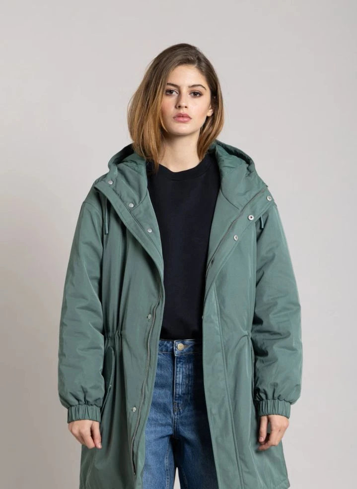Smallable Woman - Zebra Geri Dönüştürülmüş Elyaf Astarlı Parka | Teal