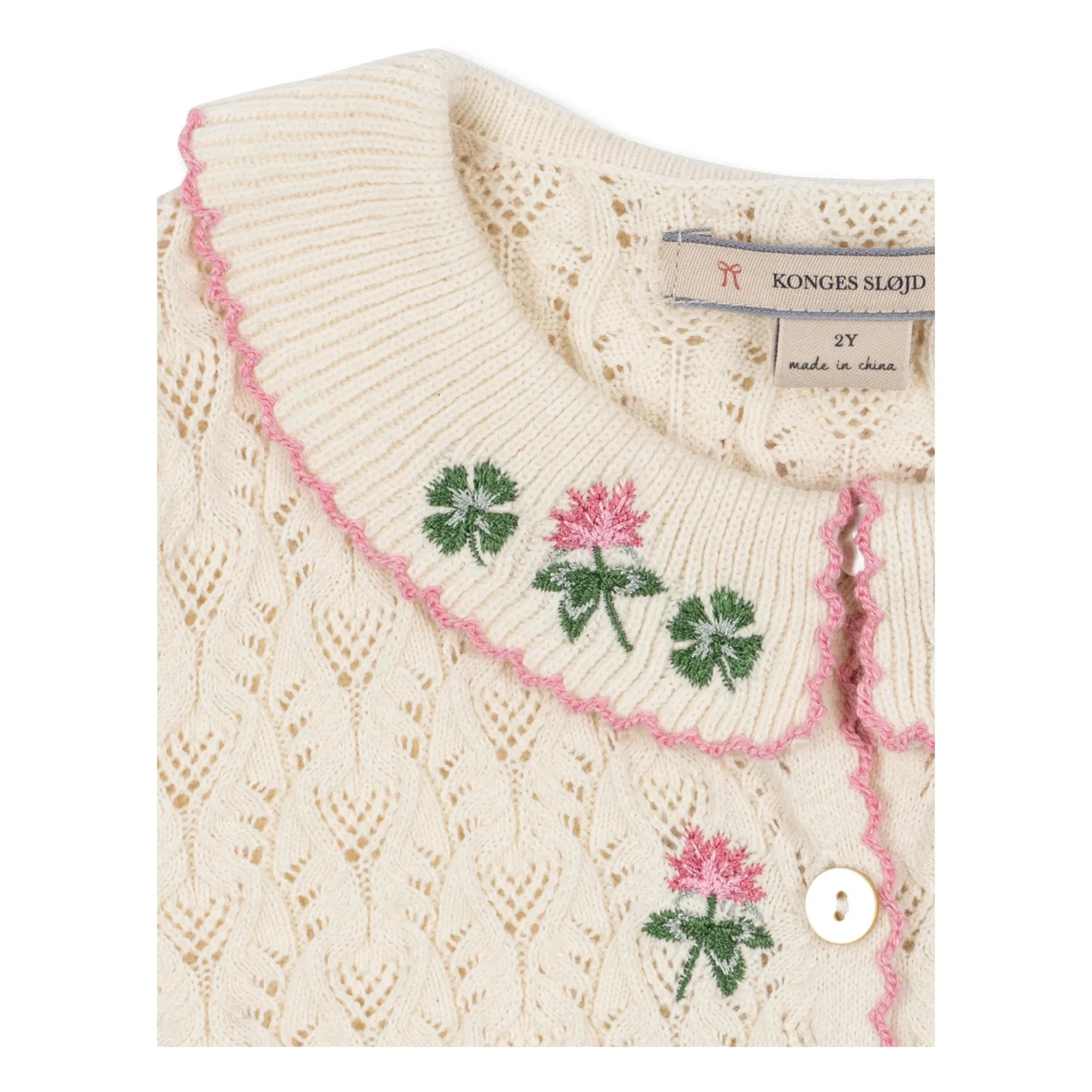 Konges Sløjd - Ajouré Rosier Cardigan | Ecru