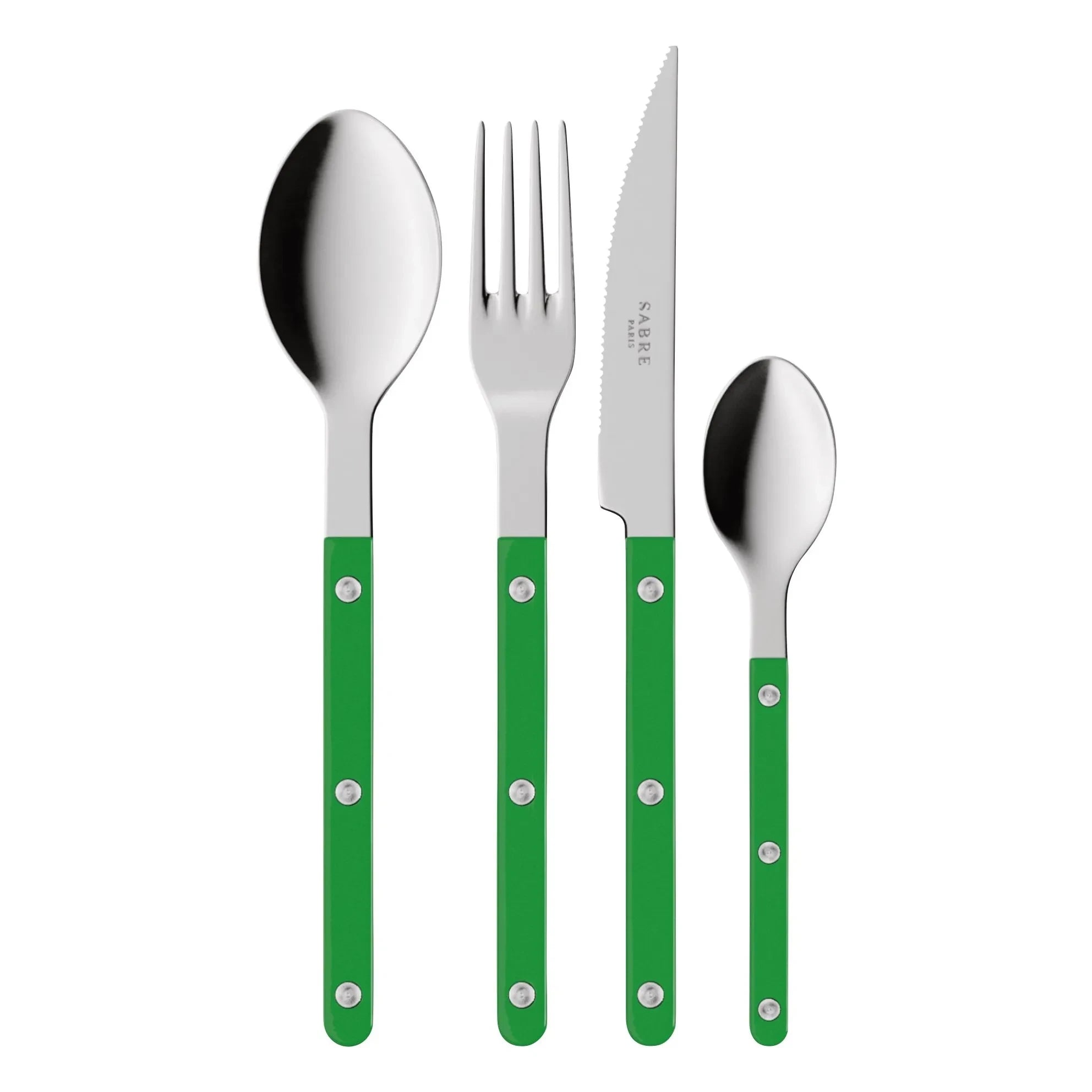 Sabre - Cutlery Set - 4 Pieces | Green