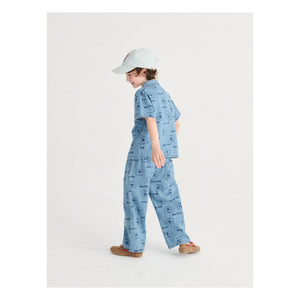 Bobo Choses - Denim Dog Shirt | Light Blue