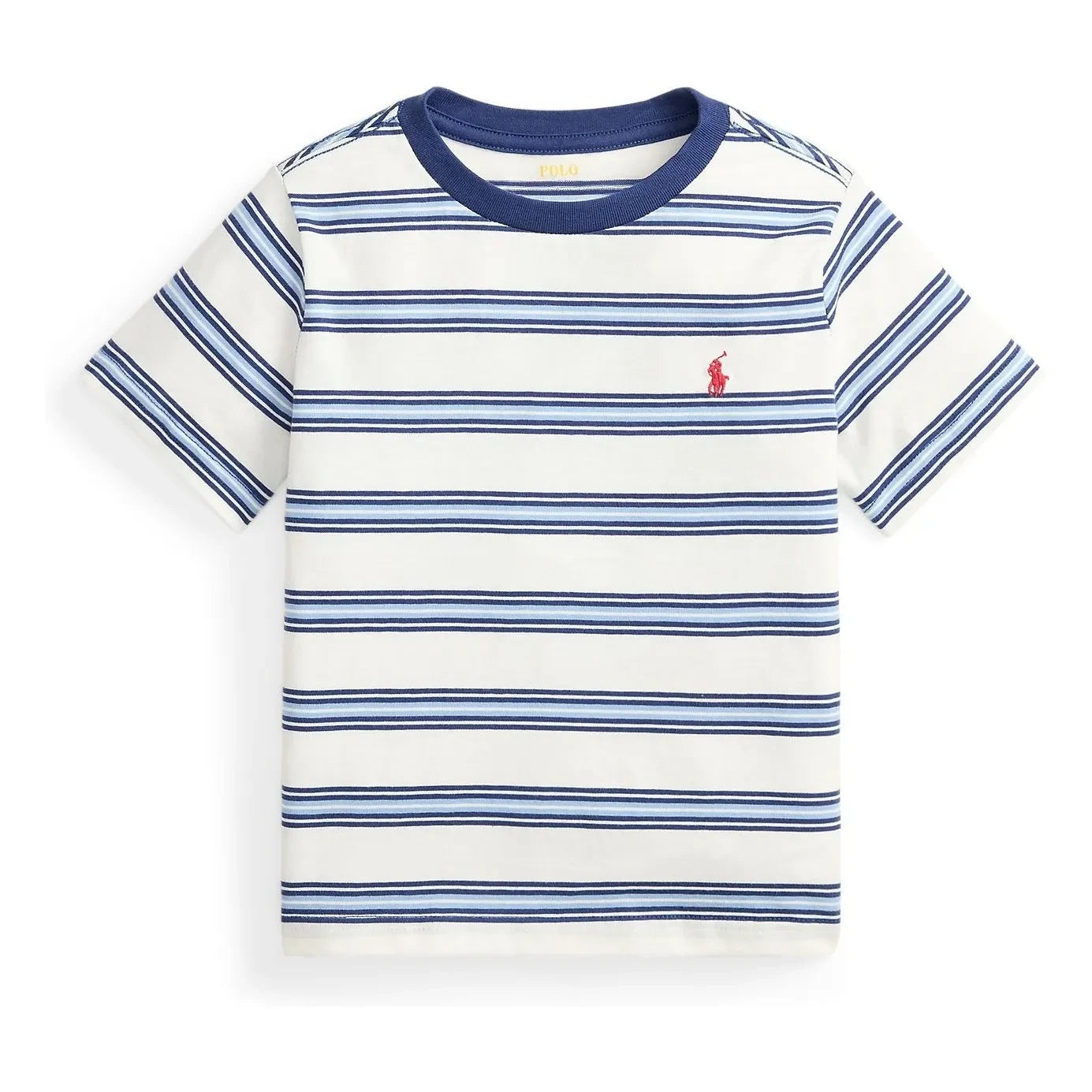 Ralph Lauren - Striped Logo T-Shirt | Blue