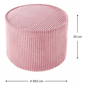 Wigiwama - Kadife puf | Pembe