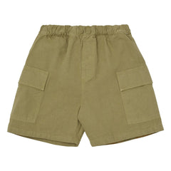 Main Story - Organic Cotton Cargo Shorts | Olive green