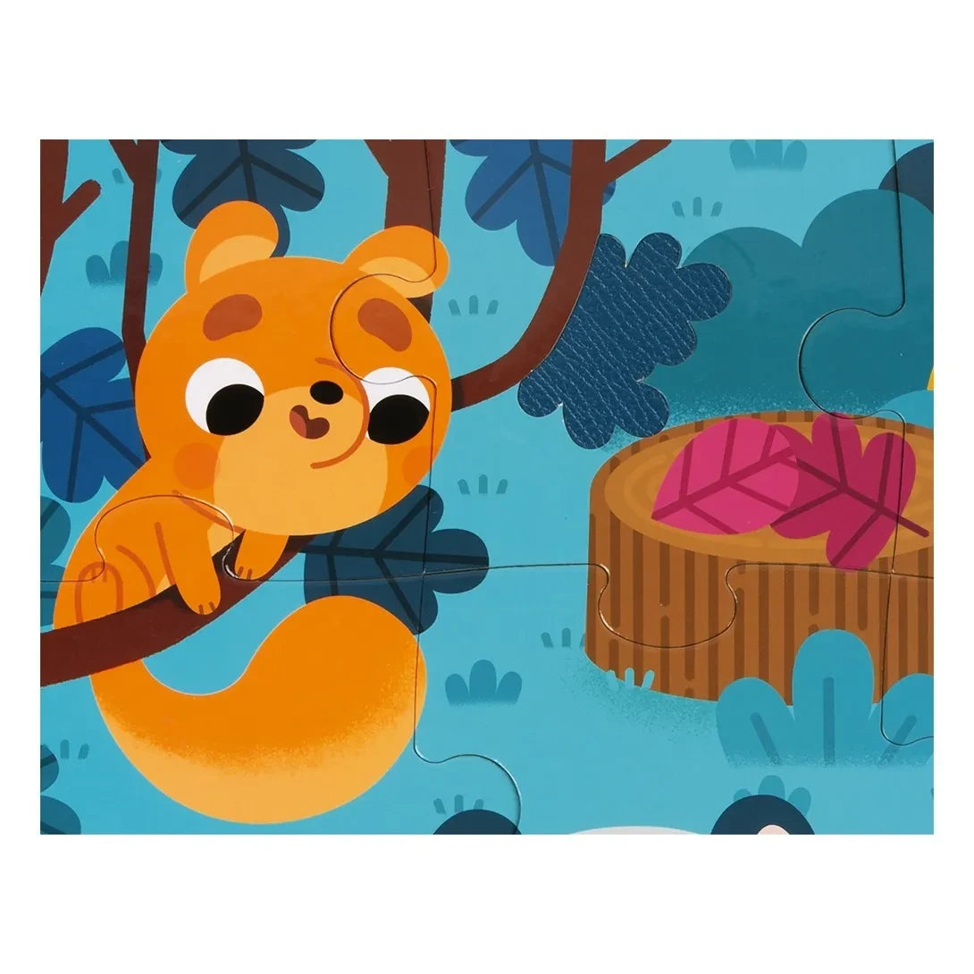 Janod - Forest Animals Sensory Puzzle, 20 Pieces