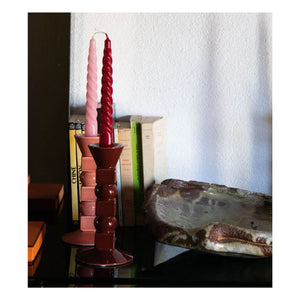 The Socialite Family - Small Ceramic Anna Candle Holder | Dust Pink