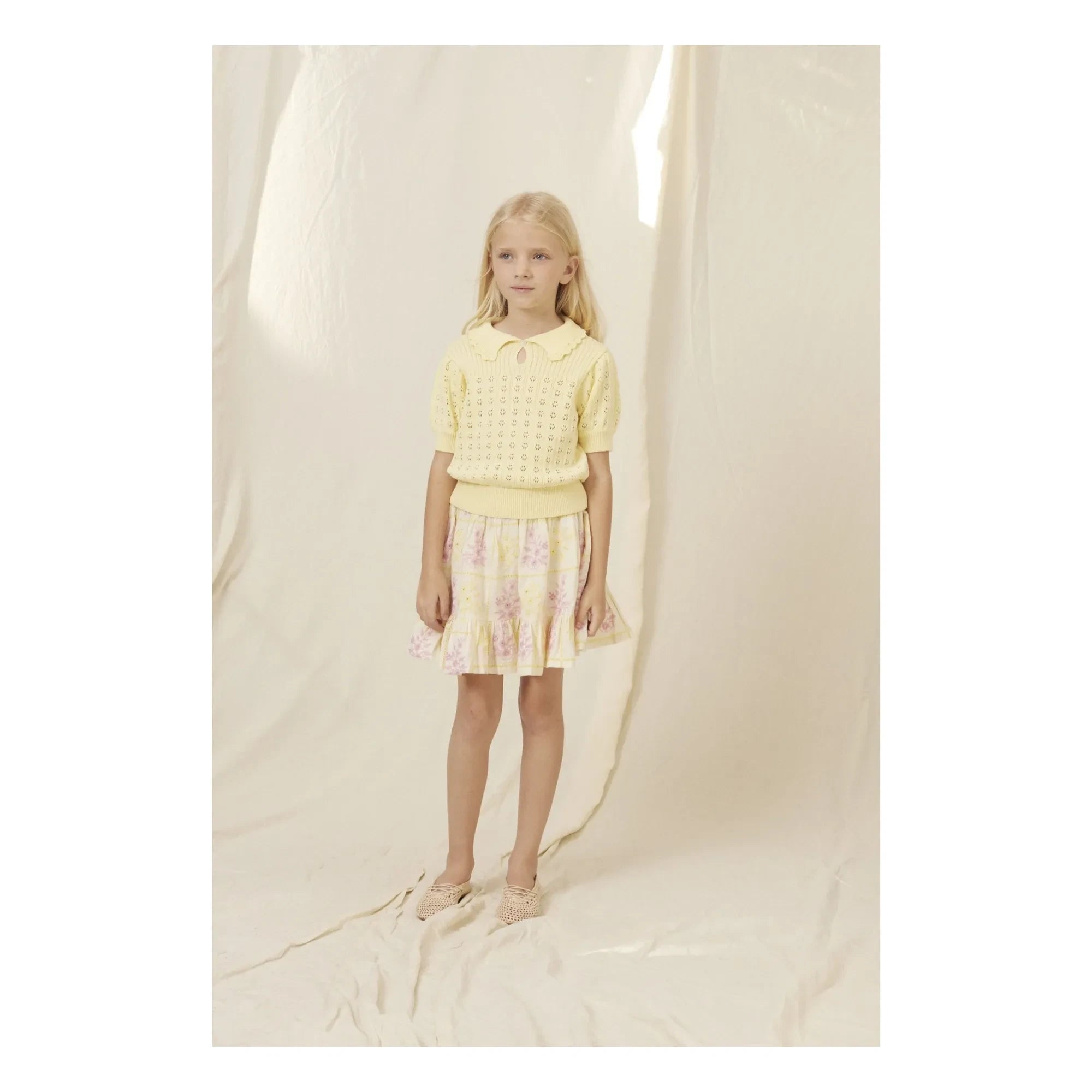 Bebe Organic - Alba Embroidered Skirt | Yellow