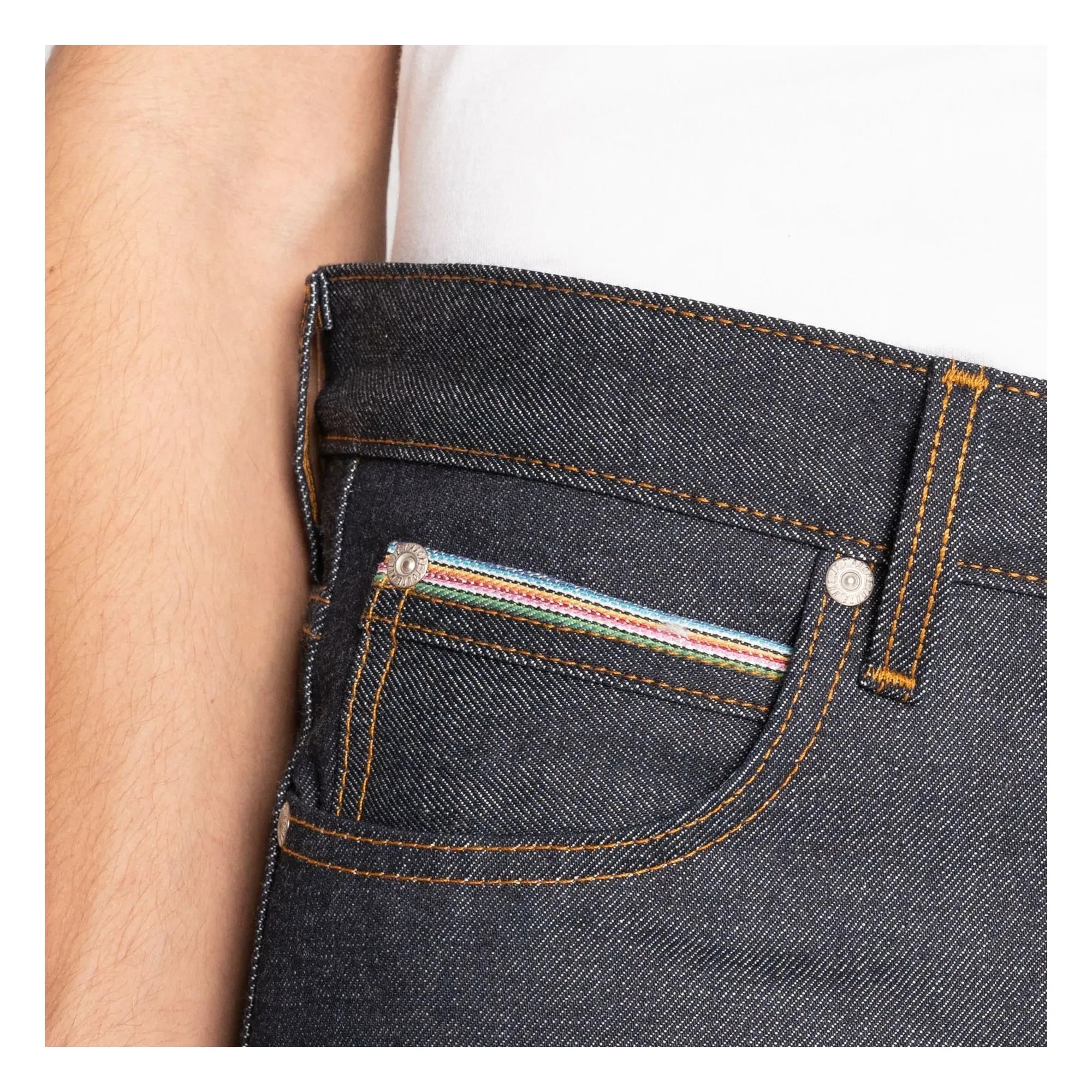 Naked & Famous - Super Guy Dia De Los Muertos Selvedge Denim Jeans | Indigo