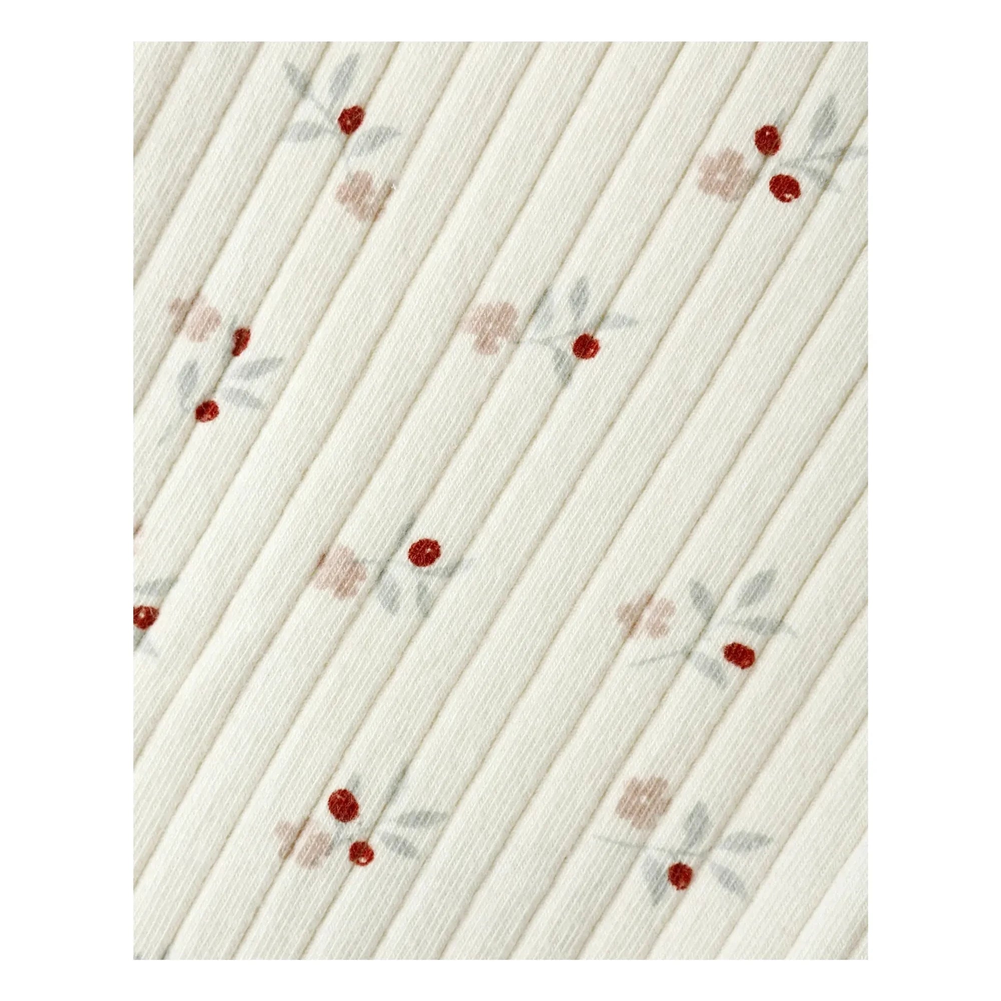 Rylee + Cru - Floral Pattern Ribbed Leggings | Ecru