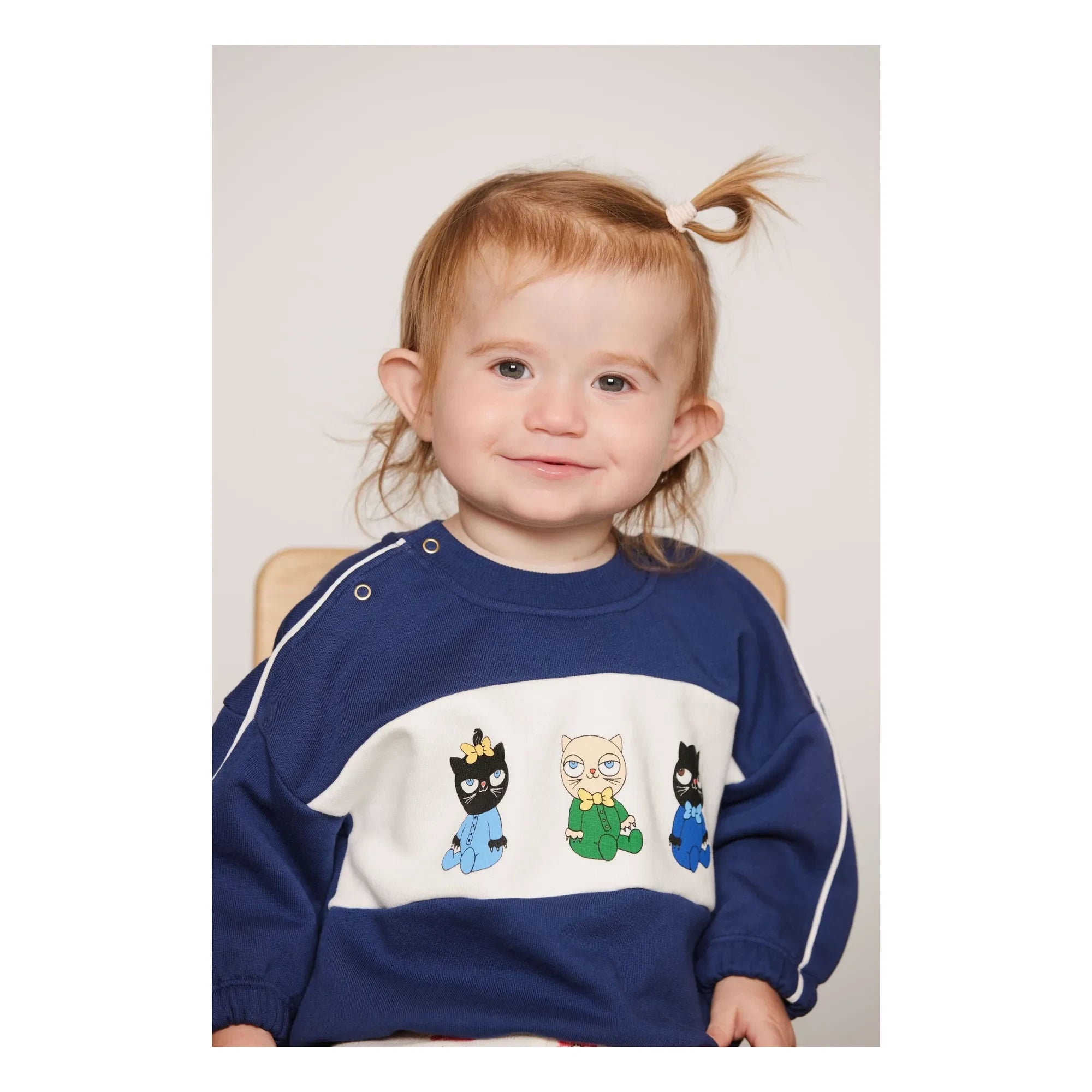 Mini Rodini - Organic Cotton Sweat Animals | Dark Blue