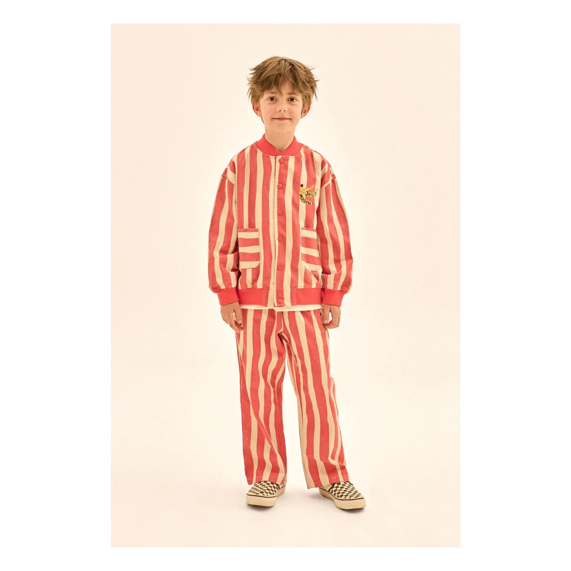 Jelly Mallow - Striped Pants | Red